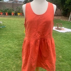 Jungmaven Moab 100% hemp orange medium dress